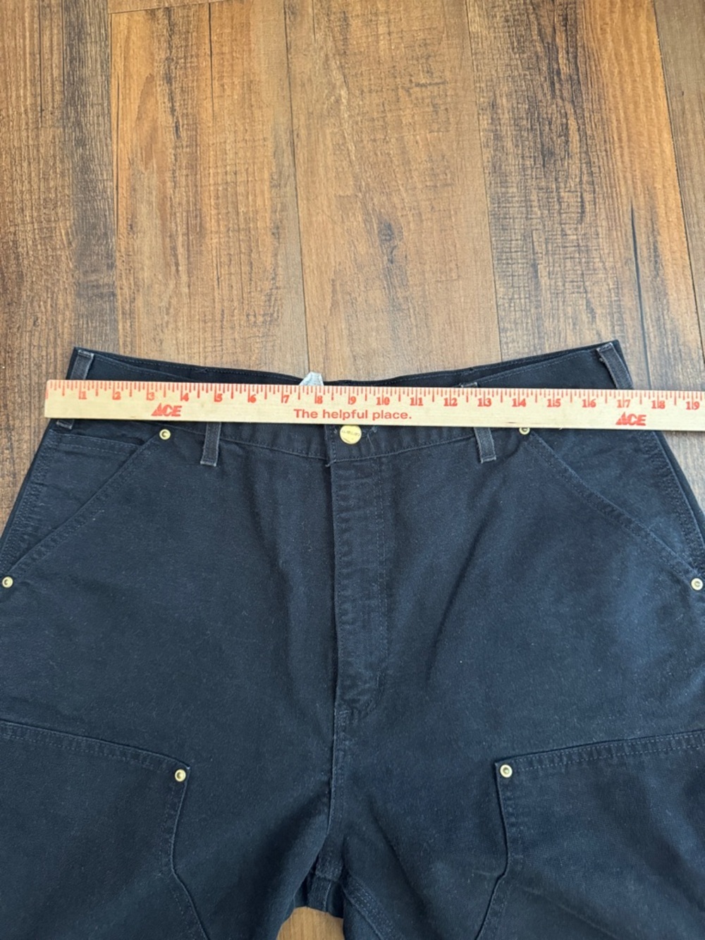 Carhartt B01 14800 Double Knee USA 36x34 Black - Picture 9 of 16
